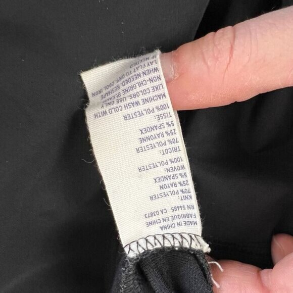 American Eagle AE Women's Size 4 Black Blue Signature Fleece A Line Mini Skirt - Picture 7 of 8